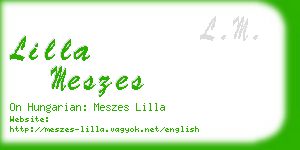 lilla meszes business card